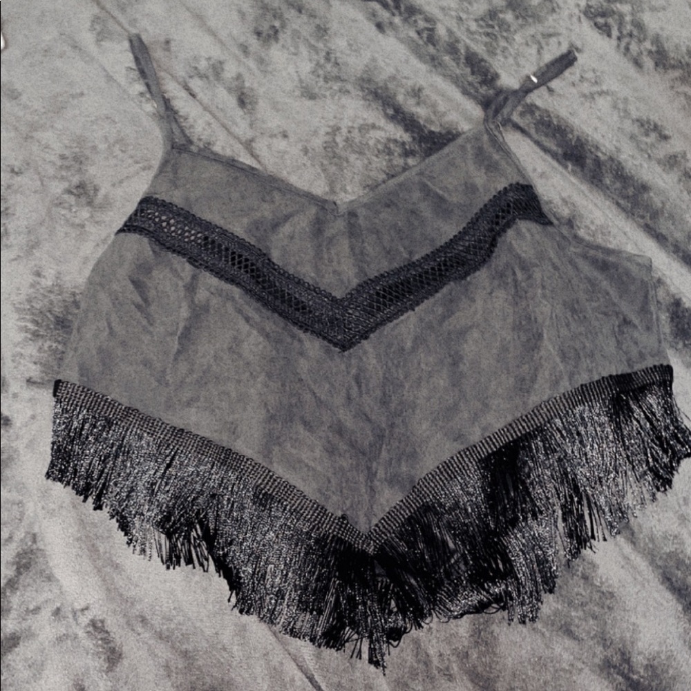 Fringe crop top